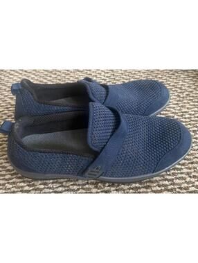 Orthofeet Shoes Women’s 10.5 Sneakers Quincy Blue Comfort Orthopedic Slip On